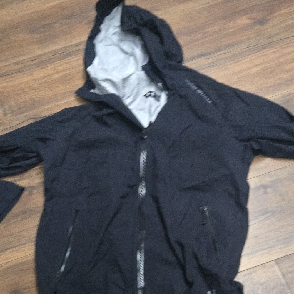 Black Hooded  Under Armour Jacket with Zipper